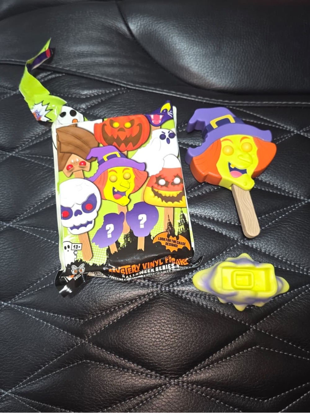 Halloween Witch Popsicle Hair Clip - Yellow, Orange & Purple